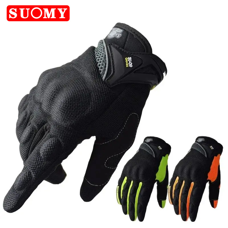 Motorcycle Gear Gloves - SUOMY 통기성 풀 핑거 레이싱 오토바이