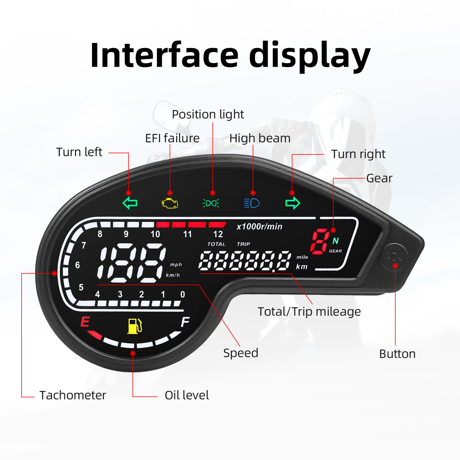 혼다 XR150 XR150 오토바이 LED 디지털 속도 - Motorcycle Gear Levels 리뷰 및 가격