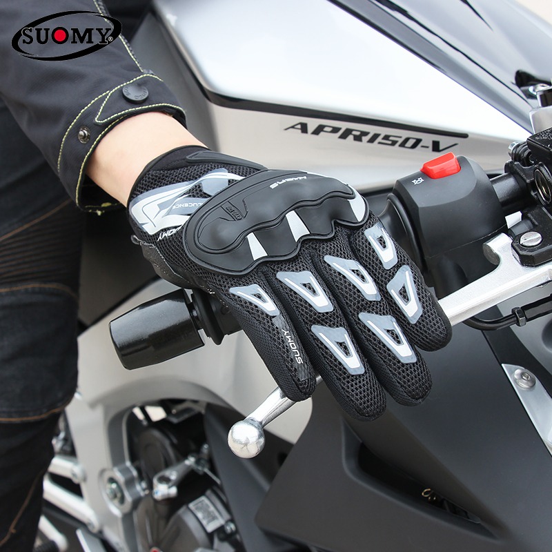 SUOMY 여름용 오토바이 장갑 풀핑거 통기성 터치스크 - Xs Motorcycle Gear 리뷰 및 가격